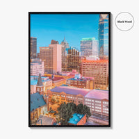 Oklahoma City Skyline Fine Art Photo Print, Oklahoma USA Wall Decor Poster, OKC