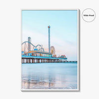 Galveston Fine Art Photo Print, Texas, USA, Pleasure Pier Wall Poster