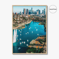 Echo Park Lake Fine Art Photo Print, Los Angeles California USA Wall Art