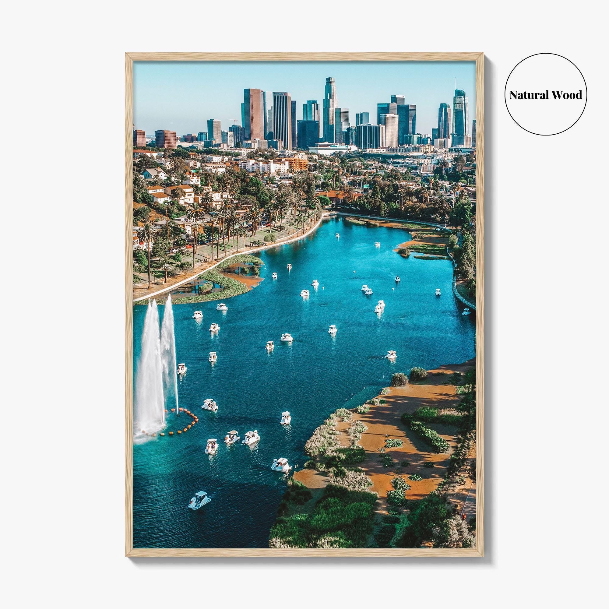 Echo Park Lake Fine Art Photo Print, Los Angeles California USA Wall Art