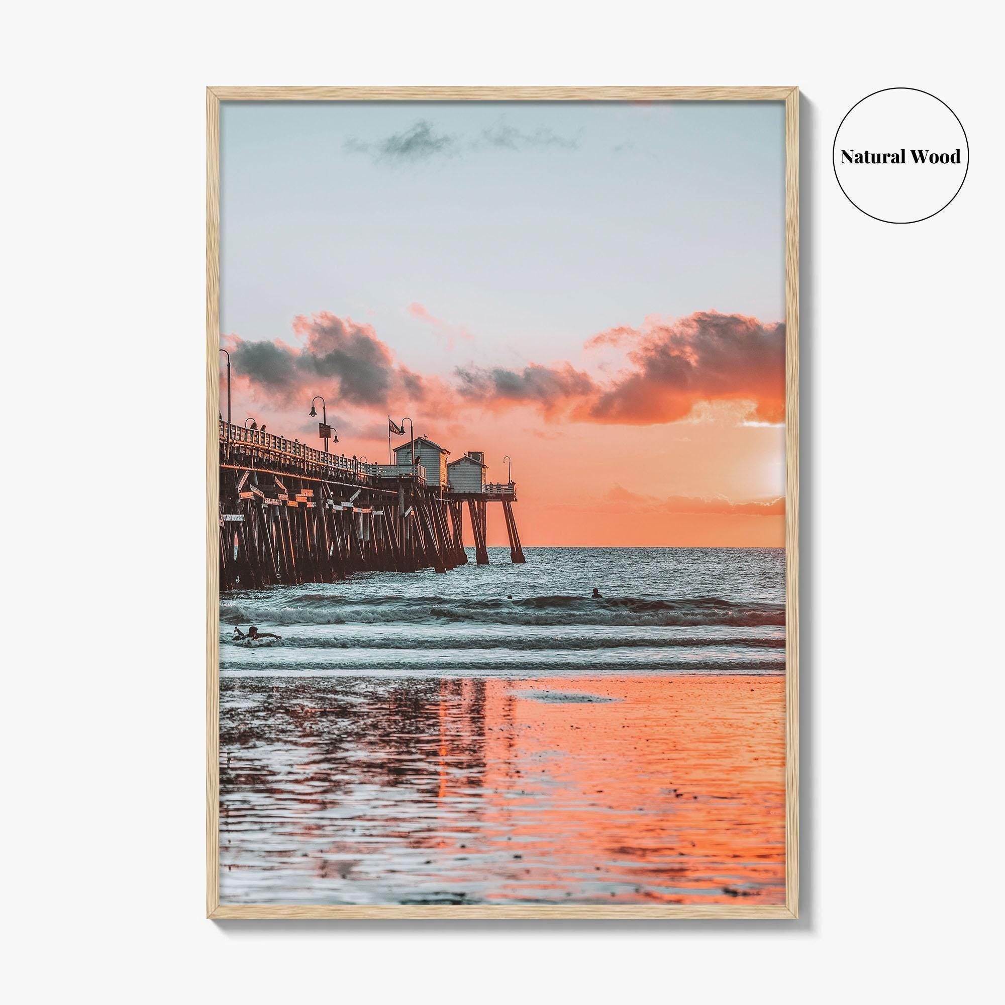 San Clemente Fine Art Photo Print, Pier, Beach, Orange County California, USA Wall Poster