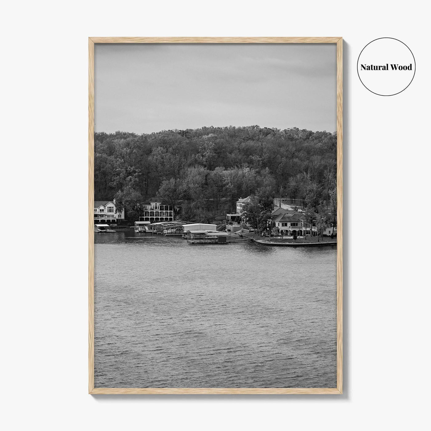 Lake of the Ozarks Black and White Fine Art Photo Print, Missouri Poster