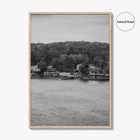 Lake of the Ozarks Black and White Fine Art Photo Print, Missouri Poster