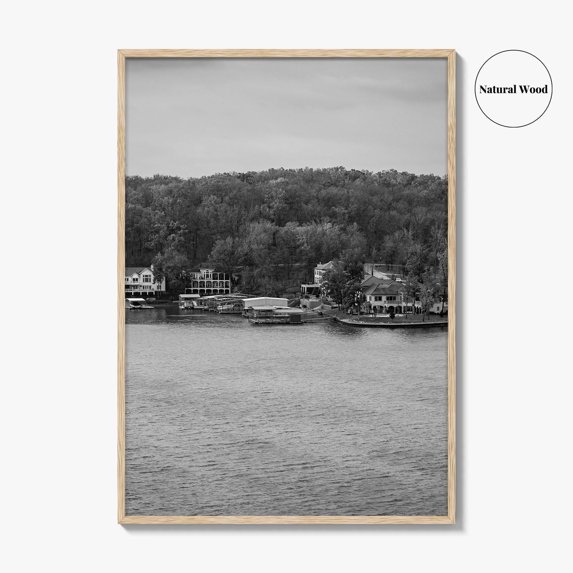 Lake of the Ozarks Black and White Fine Art Photo Print, Missouri Poster