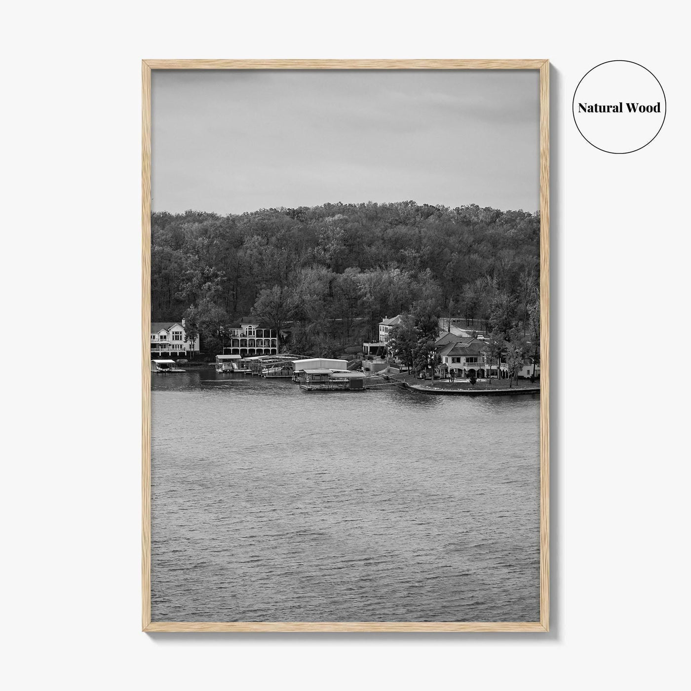 Lake of the Ozarks Black and White Fine Art Photo Print, Missouri Poster