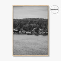 Lake of the Ozarks Black and White Fine Art Photo Print, Missouri Poster