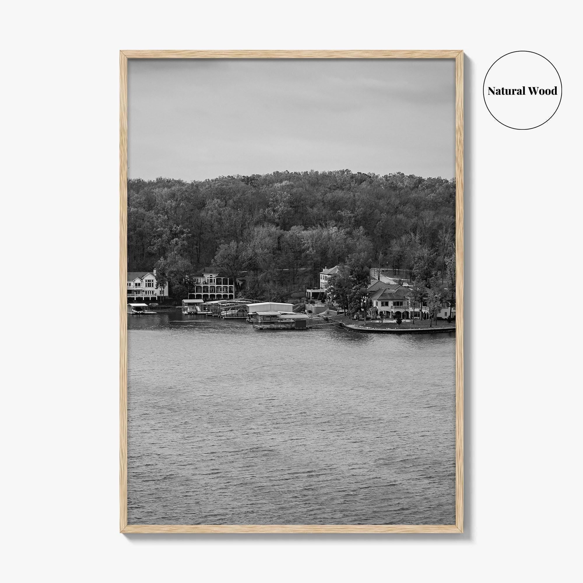 Lake of the Ozarks Black and White Fine Art Photo Print, Missouri Poster