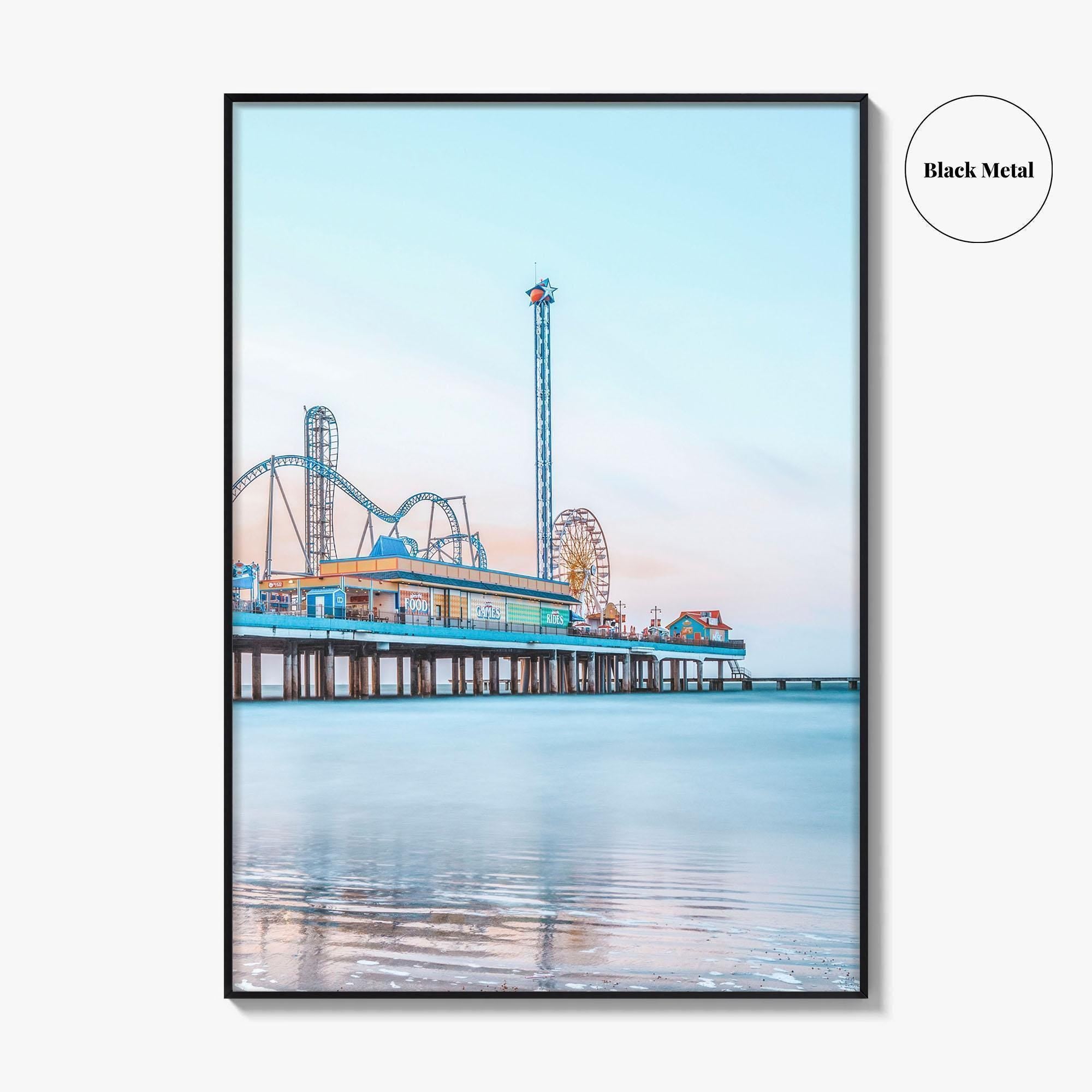 Galveston Fine Art Photo Print, Texas, USA, Pleasure Pier Wall Poster