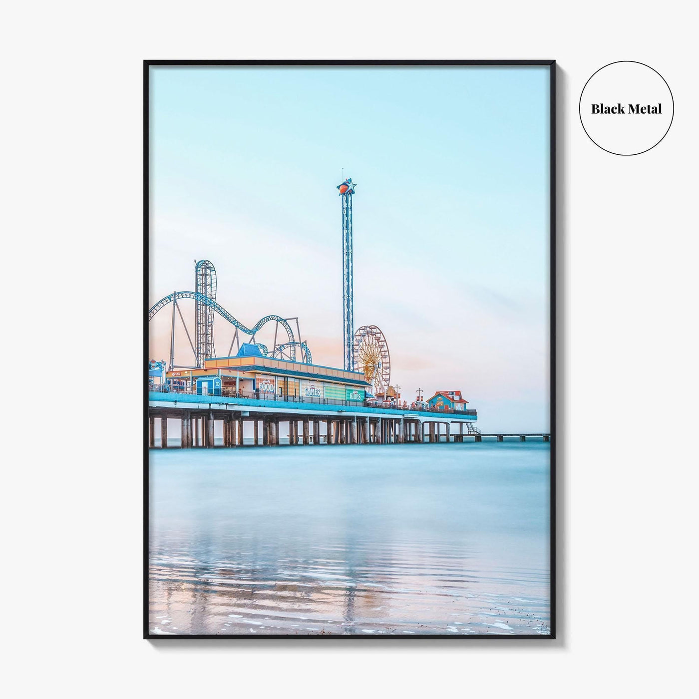 Galveston Fine Art Photo Print, Texas, USA, Pleasure Pier Wall Poster