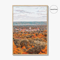 Traverse City Skyline Fine Art Photo Print, Downtown, Michigan, USA Wall Decor Poster