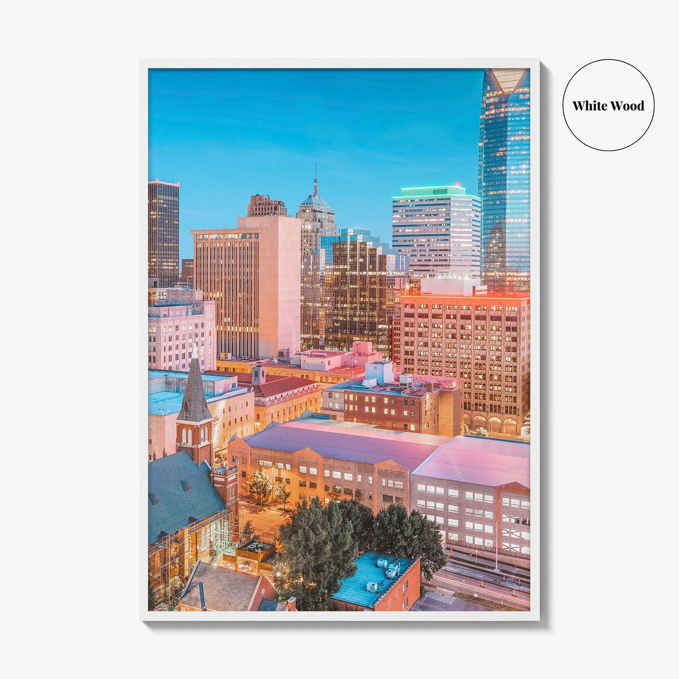 Oklahoma City Skyline Fine Art Photo Print, Oklahoma USA Wall Decor Poster, OKC