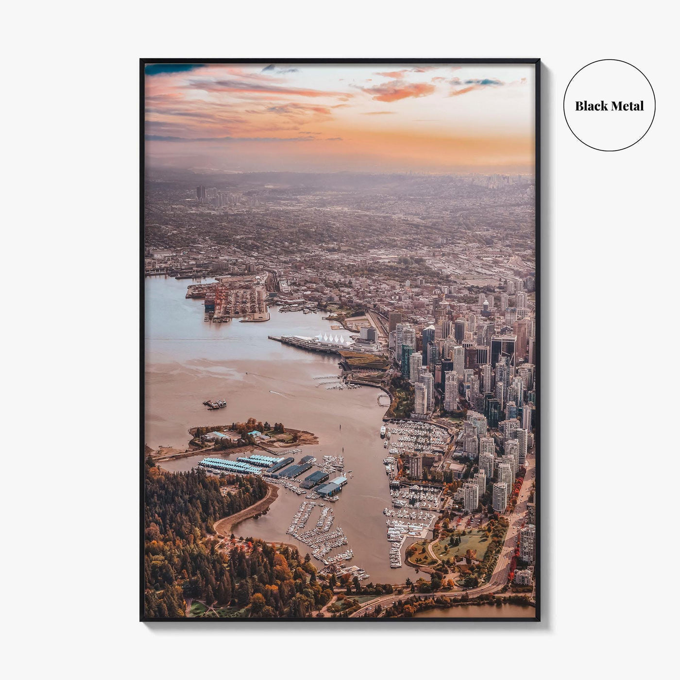 Vancouver Skyline Fine Art Photo Print, Downtown, Stanley Park, BC, Canada, Harbour, Poster