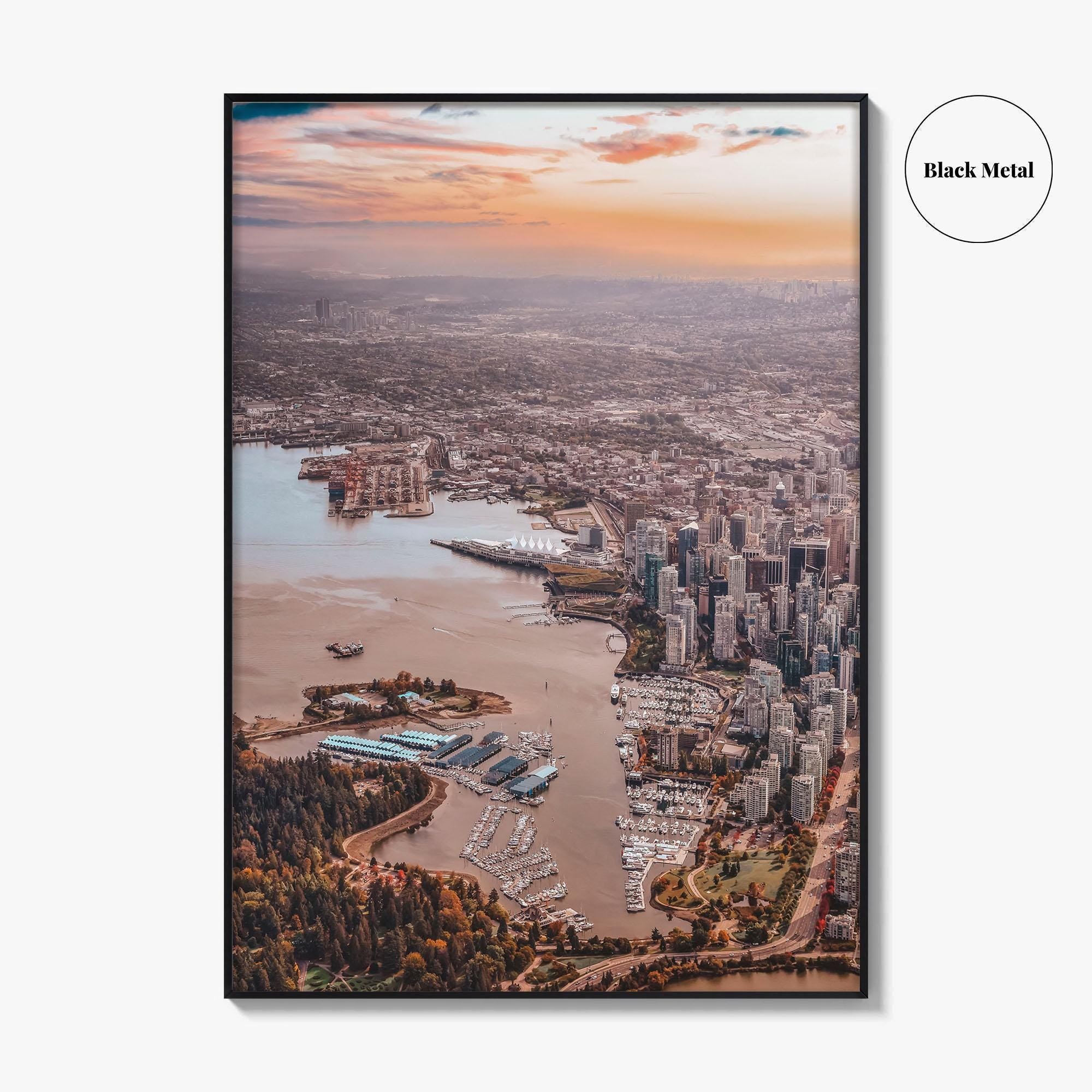 Vancouver Skyline Fine Art Photo Print, Downtown, Stanley Park, BC, Canada, Harbour, Poster