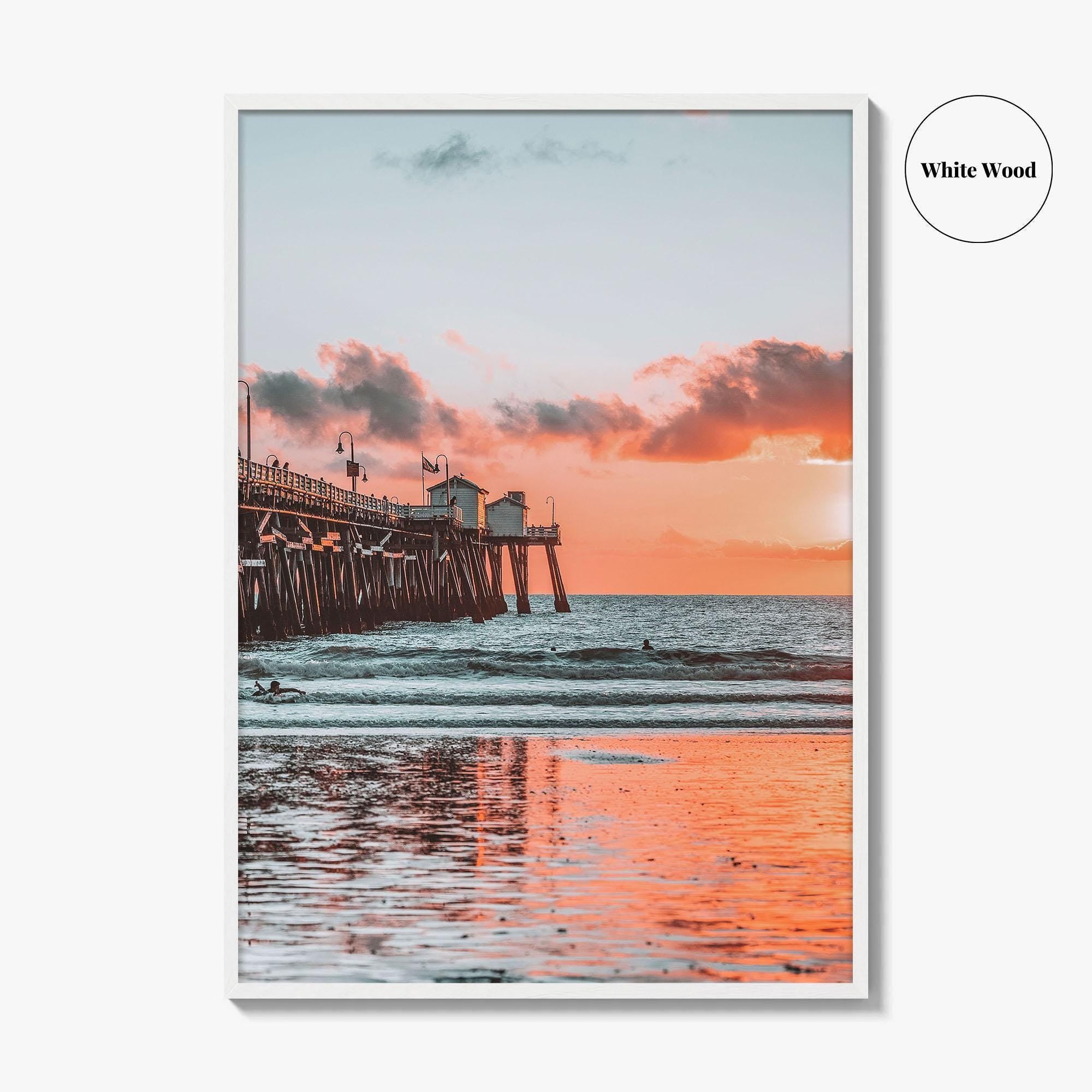 San Clemente Fine Art Photo Print, Pier, Beach, Orange County California, USA Wall Poster