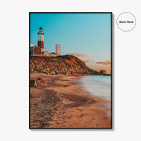 Montauk Fine Art Photo Print, Lighthouse Beach, Long Island New York Wall Decor Poster