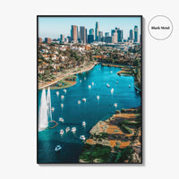 Echo Park Lake Fine Art Photo Print, Los Angeles California USA Wall Art