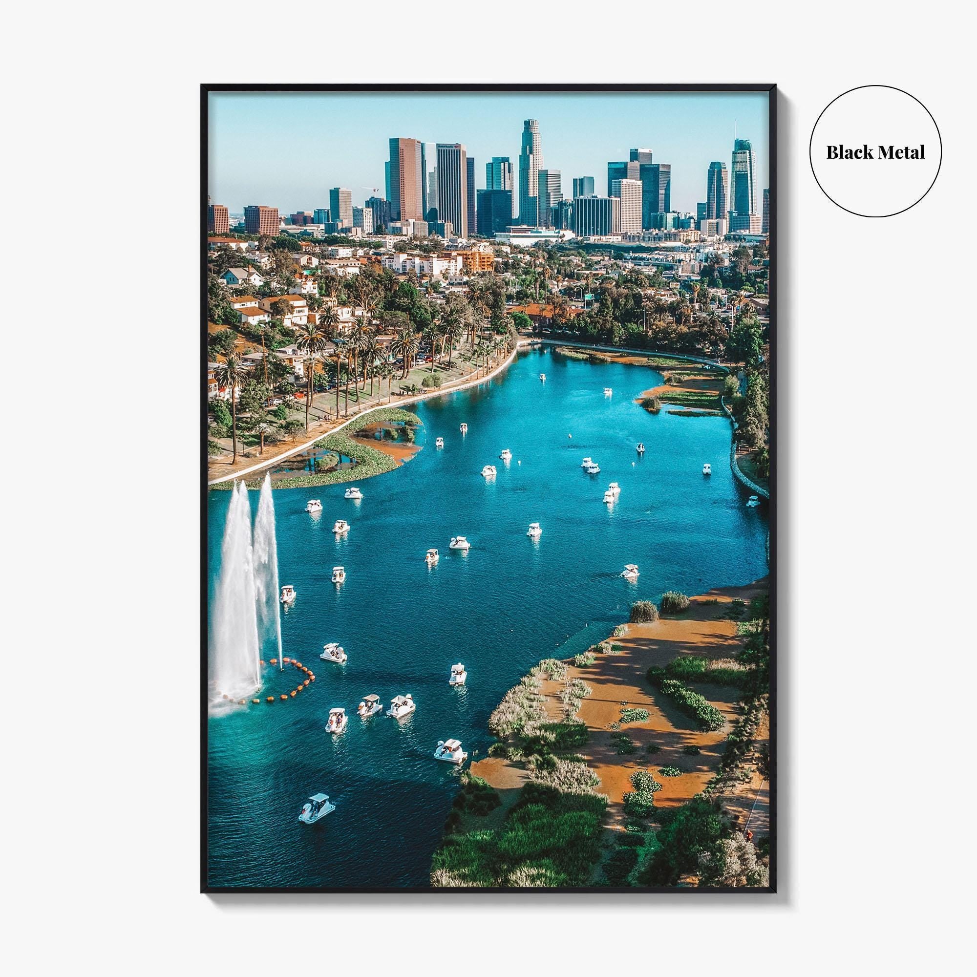 Echo Park Lake Fine Art Photo Print, Los Angeles California USA Wall Art