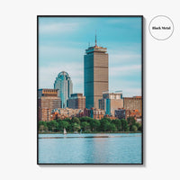 Boston Skyline Fine Art Photo Print, Charles River, Cambridge Massachusetts, USA Wall Decor