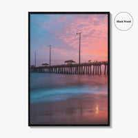 Nags Head Fine Art Photo Print, Outer Banks NC Poster, Fishing Pier Boardwalk OBX
