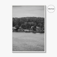 Lake of the Ozarks Black and White Fine Art Photo Print, Missouri Poster