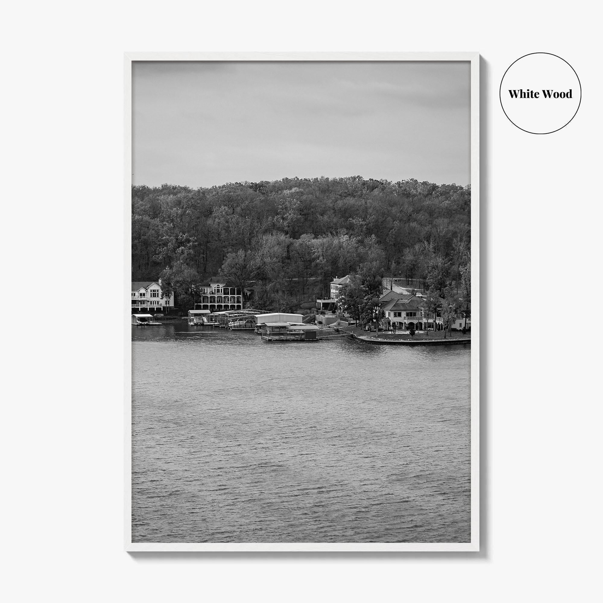 Lake of the Ozarks Black and White Fine Art Photo Print, Missouri Poster
