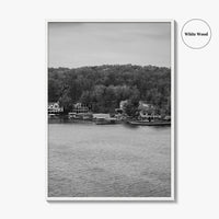 Lake of the Ozarks Black and White Fine Art Photo Print, Missouri Poster