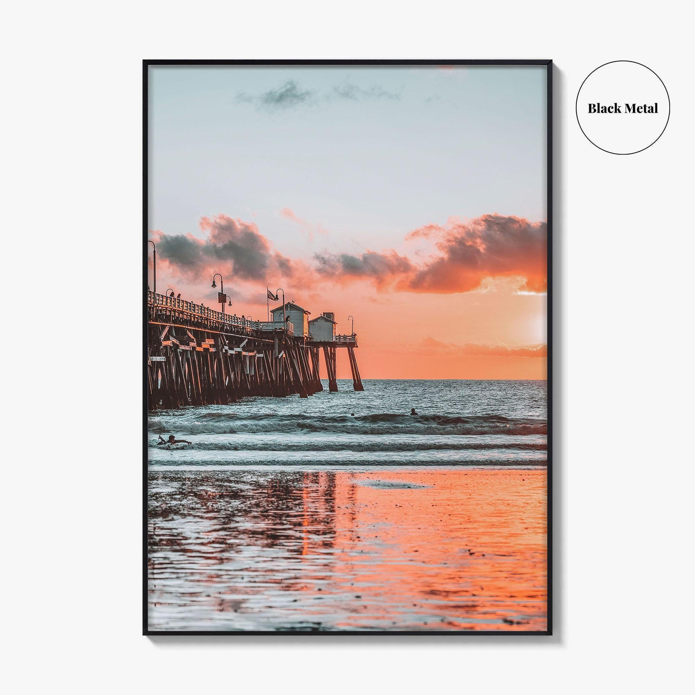 San Clemente Fine Art Photo Print, Pier, Beach, Orange County California, USA Wall Poster