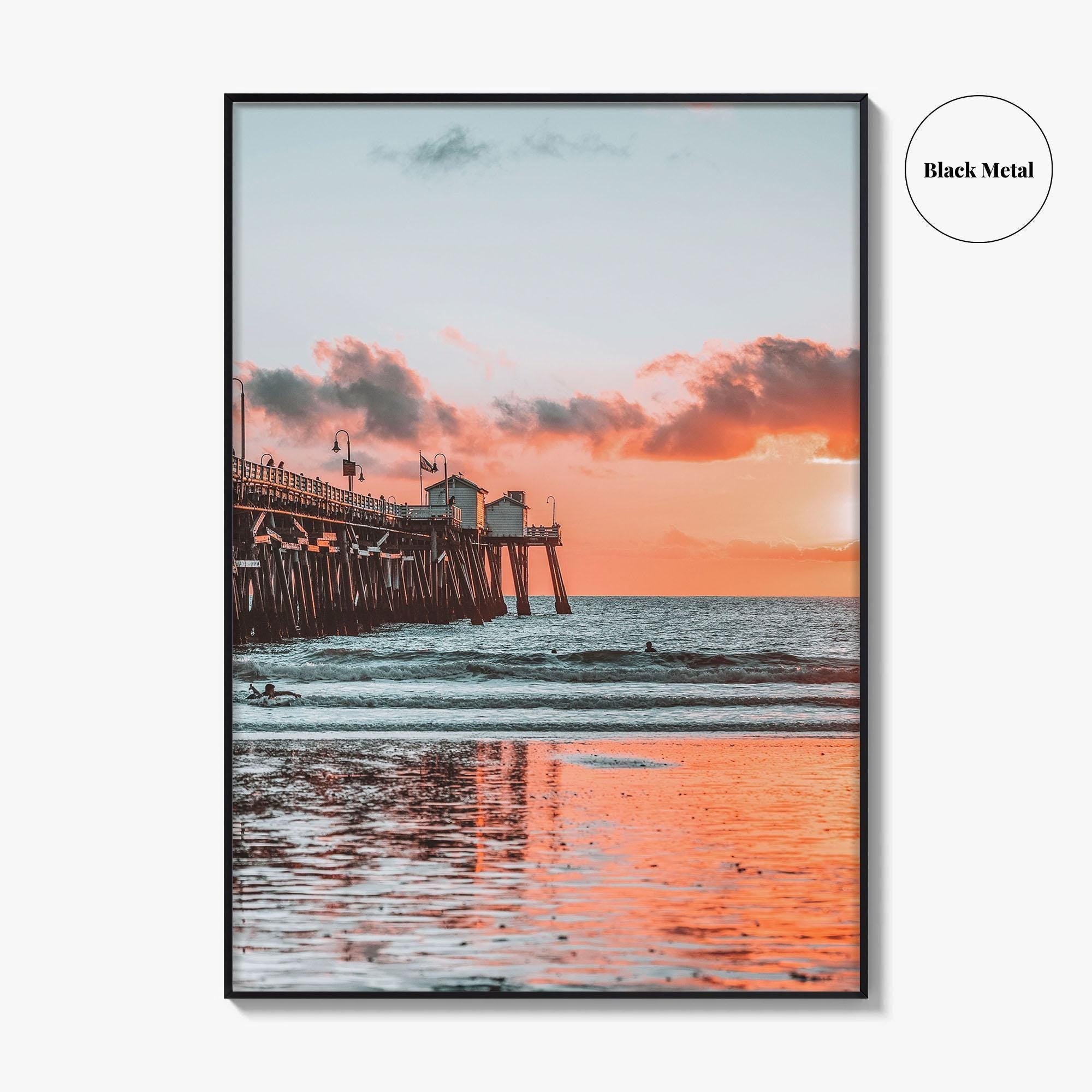 San Clemente Fine Art Photo Print, Pier, Beach, Orange County California, USA Wall Poster