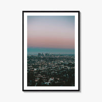 Los Angeles Skyline Fine Art Photo Print, Decor Poster, Griffith Observatory, California, USA