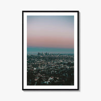Los Angeles Skyline Fine Art Photo Print, Decor Poster, Griffith Observatory, California, USA