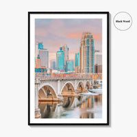 Minneapolis Skyline Fine Art Photo Print, Wall Poster, Minnesota USA