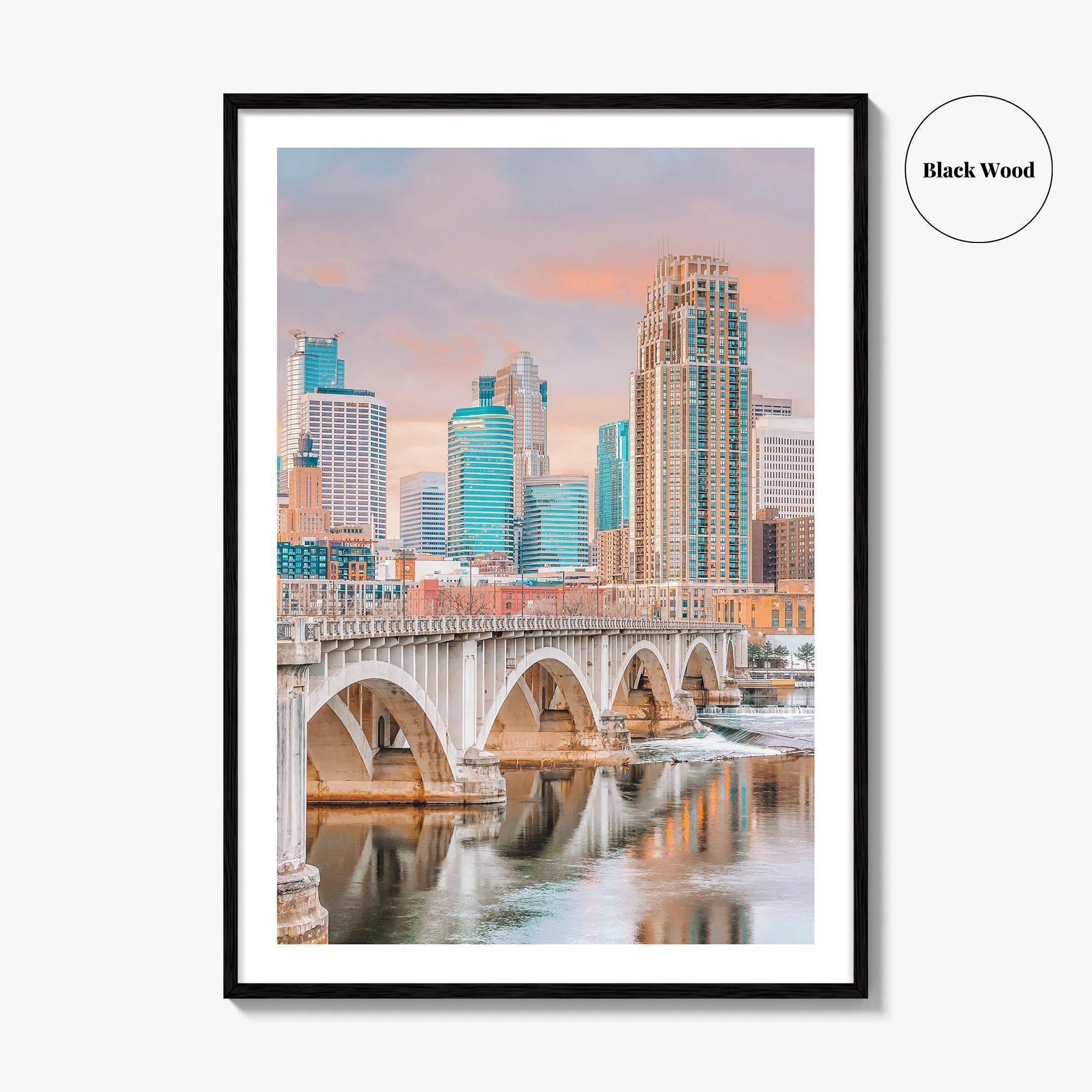 Minneapolis Skyline Fine Art Photo Print, Wall Poster, Minnesota USA