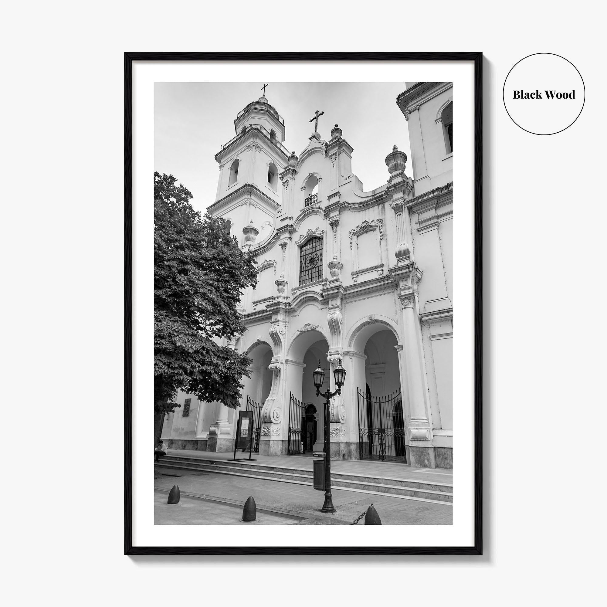 Buenos Aires Black and White Fine Art Photo Print, San Ignacio de Loyola Church