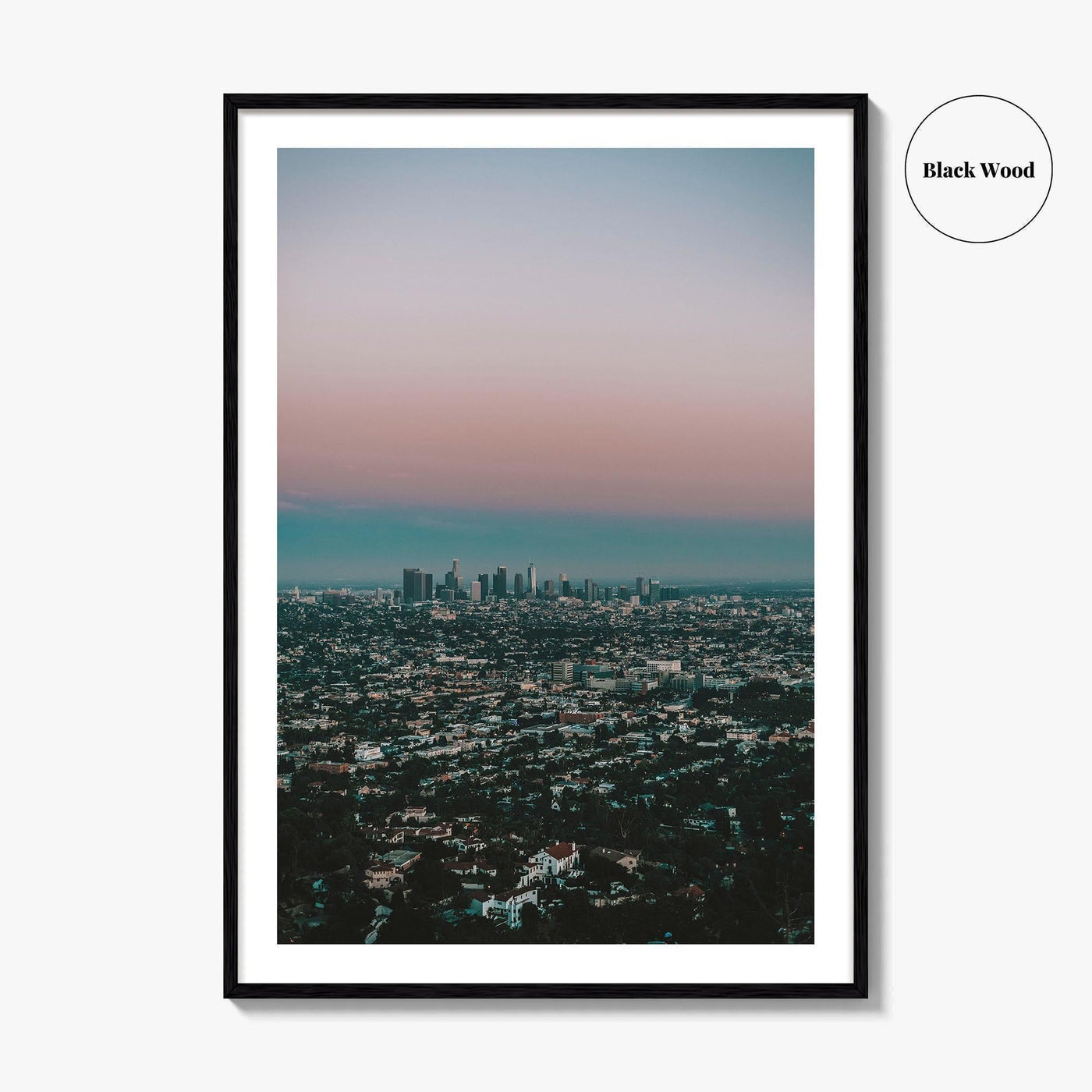 Los Angeles Skyline Fine Art Photo Print, Decor Poster, Griffith Observatory, California, USA