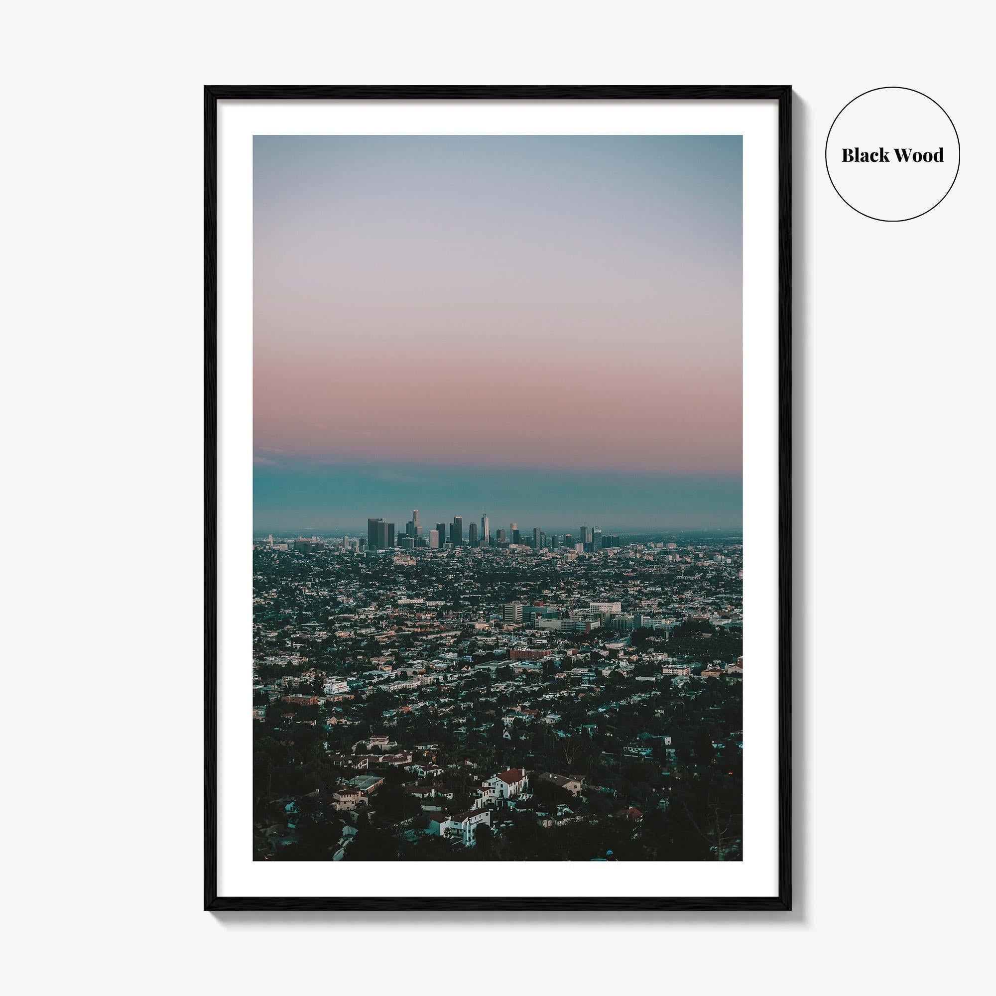Los Angeles Skyline Fine Art Photo Print, Decor Poster, Griffith Observatory, California, USA