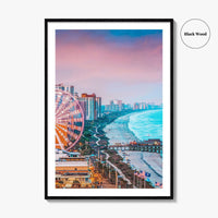 Myrtle Beach Skyline Fine Art Photo Print, Wall Decor, South Carolina Poster, USA