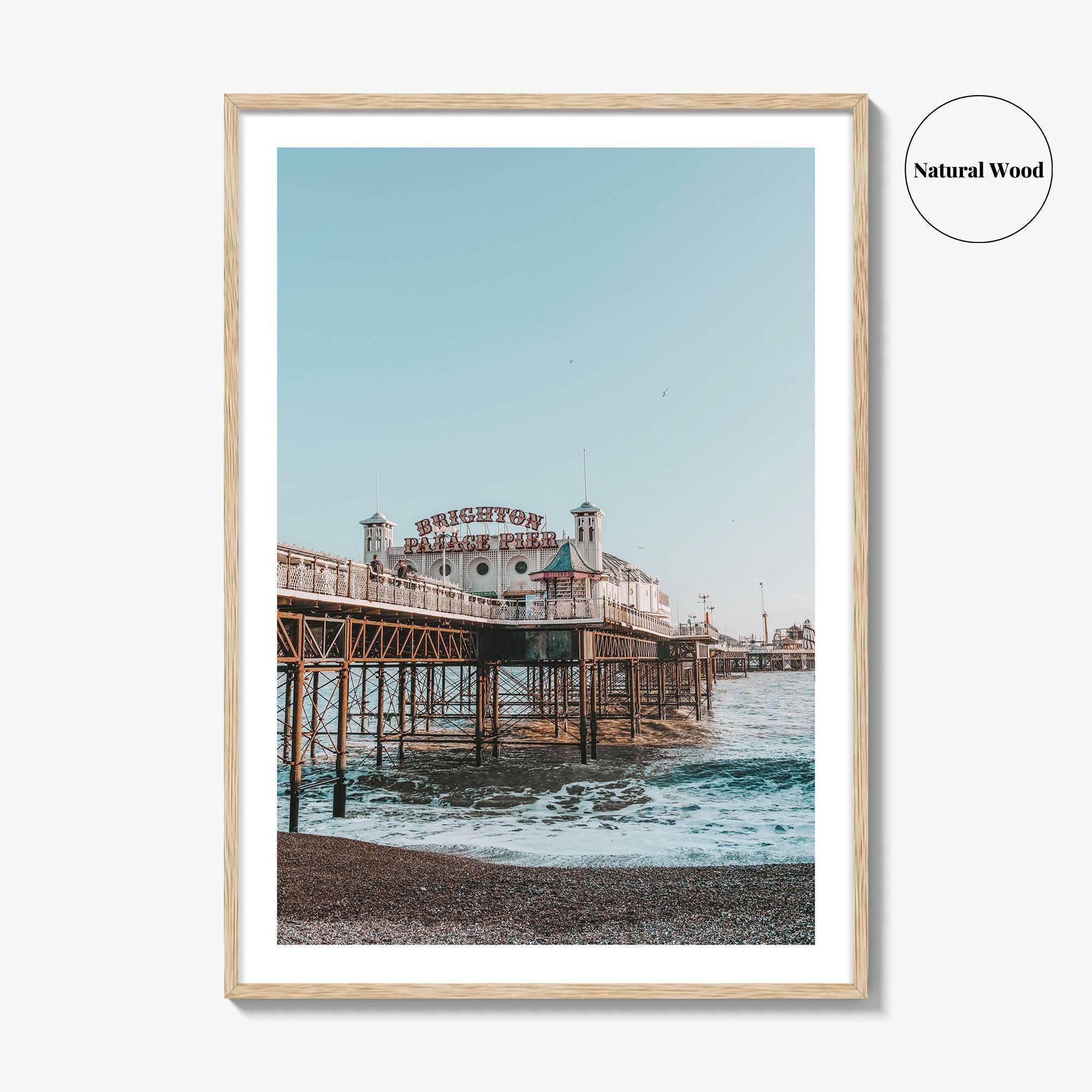 Brighton Fine Art Photo Print, Palace Pier, England UK Poster