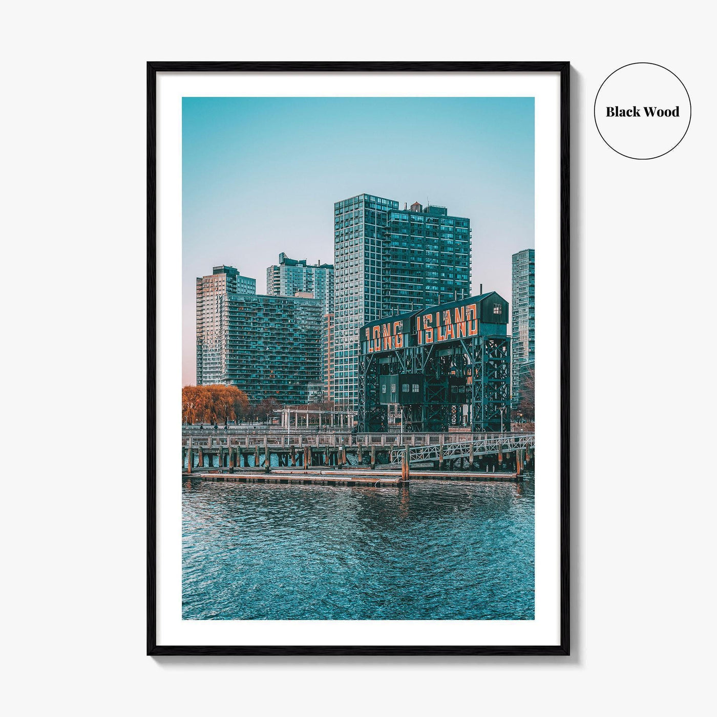 Long Island City Fine Art Photo Print, Queens Waterfront, New York NYC Poster