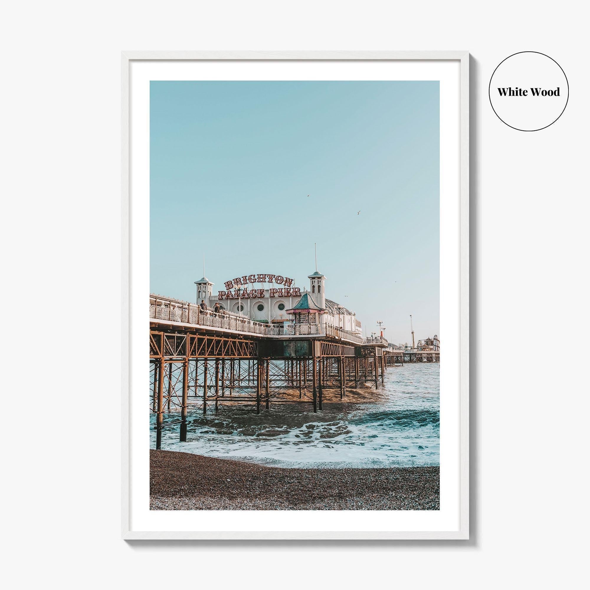 Brighton Fine Art Photo Print, Palace Pier, England UK Poster