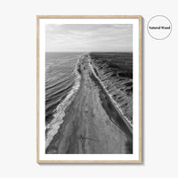 Denmark Black and White Fine Art Photo Print, West Jutland Wall Decor, Hvide Sande