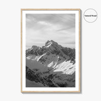 Tantalus Range Black and White Fine Art Photo Print, Squamish Vancouver Canada Poster