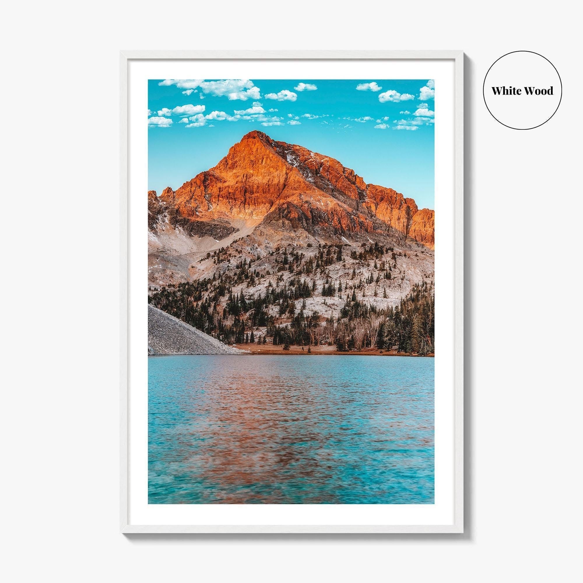 Mount Idaho Fine Art Photo Print, Mountain Lake, USA Wall Decor Poster