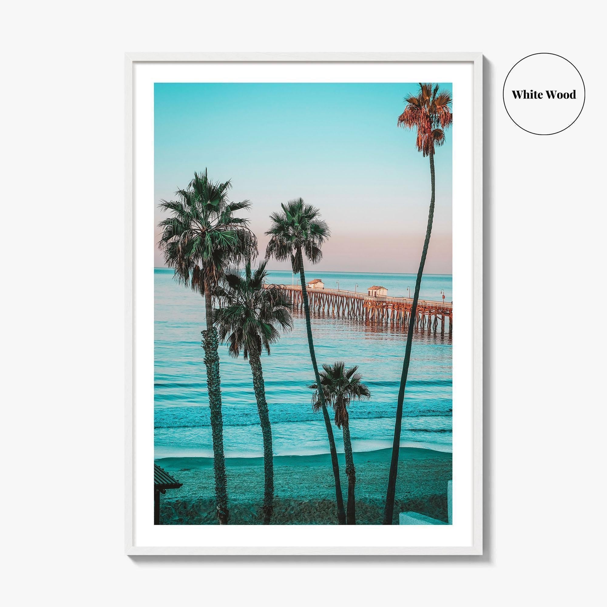 Southern California Fine Art Photo Print, Pier Wall Decor, USA Poster, SoCal
