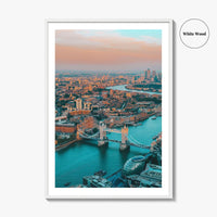 London Skyline Fine Art Photo Print, Thames River, England, UK, Wall Decor, Poster