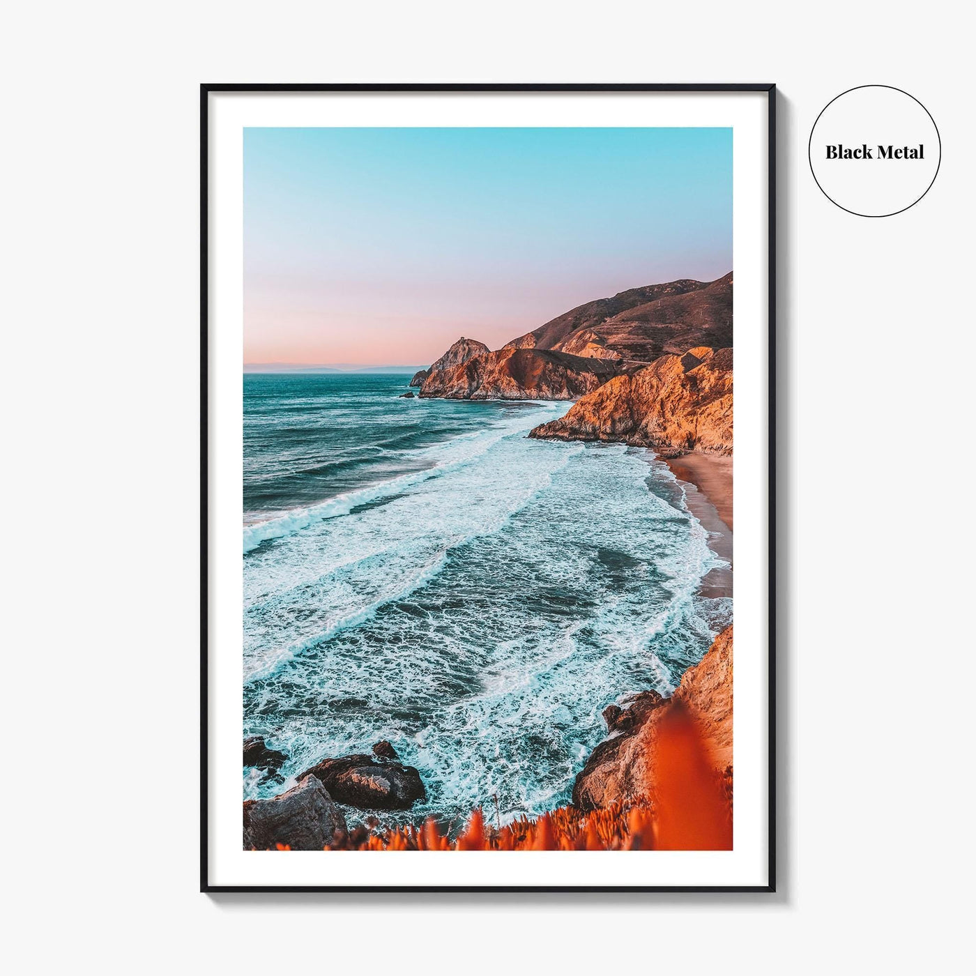 San Francisco Fine Art Photo Print, California USA, Highway 1 Coastal Cliffs Poster