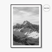 Tantalus Range Black and White Fine Art Photo Print, Squamish Vancouver Canada Poster