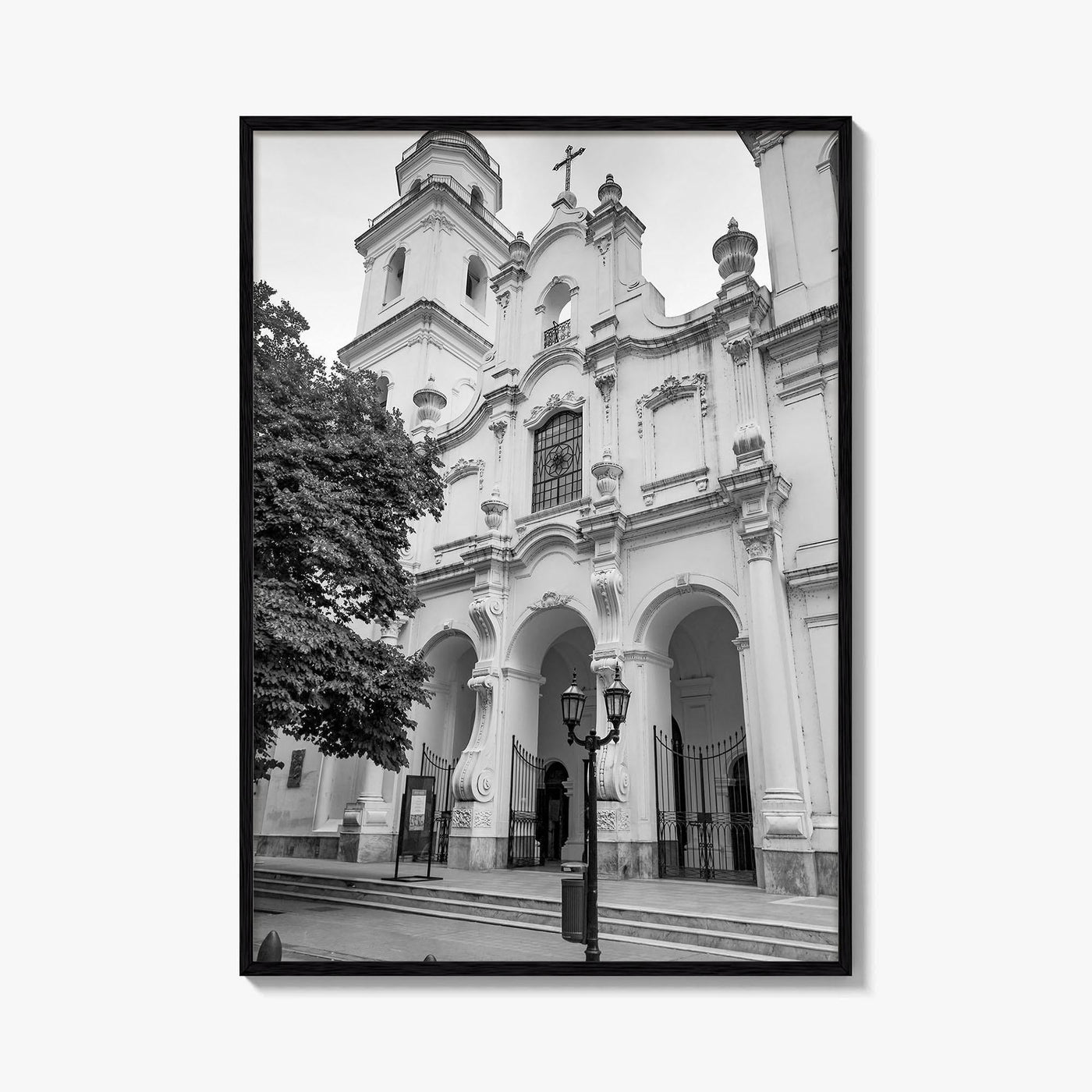 Buenos Aires Black and White Fine Art Photo Print, San Ignacio de Loyola Church