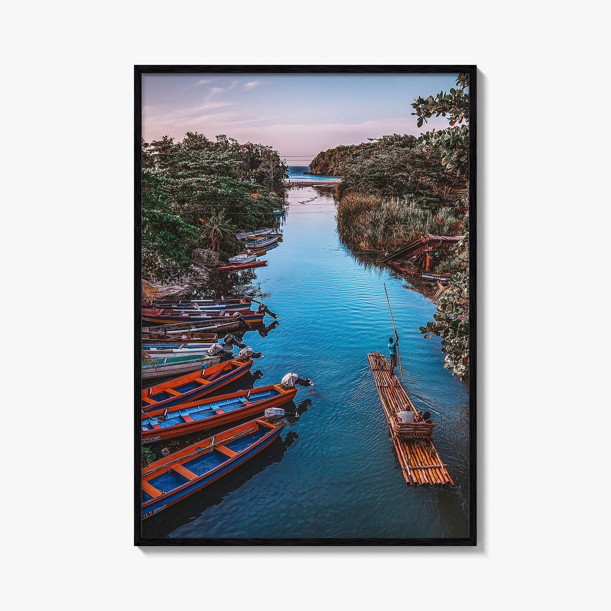 Jamaica Fine Art Photo Print, White River Rafting, St Ann, Ocho Rios Wall Poster