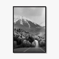 Telluride Colorado Black and White Fine Art Photo Print, Mountain Village CO Poster