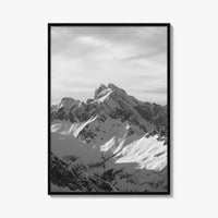 Tantalus Range Black and White Fine Art Photo Print, Squamish Vancouver Canada Poster